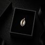 Vintage 925 Sterling Silver Cowrie Shell Charm Pendant Image 2