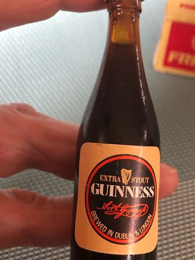 Full  Miniature Guinness Bottle
