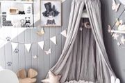 Rainbow Crib Bed Canopy, Round Dome Bed Net Canopy for Room Decoration Fairy White Lace Canopy for Crib Tent for Girls Gift MULTIPLE COLOURS AVAILABLE, SEE PHOTOS (FREE POSTAGE)