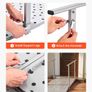 Heavy Duty Wheelchair Ramp with Handrails, 1140 x 850 mm, Non-Slip Iron Mobility Ramp, 199.6kg Capacity for Steps, Doorways, Scooters & Walkers Image 6