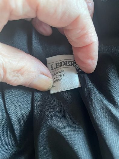Vintage Leather Skirt