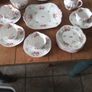 Shelley tea set Shelley dainty rose and red daisy pattern Image 7