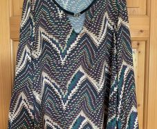multicoloured blouse