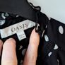Black polka dot dress Image 4
