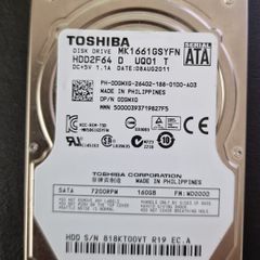 Toshiba Hdd 160 Gb Sata 7200 Rpm