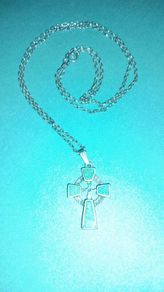 925 silver celtic cross & chain
