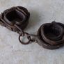 Antique/Vintage : Leather Horse Hobble Cuffs , Shackles Image 9
