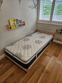 Single floor bed, montessori style
