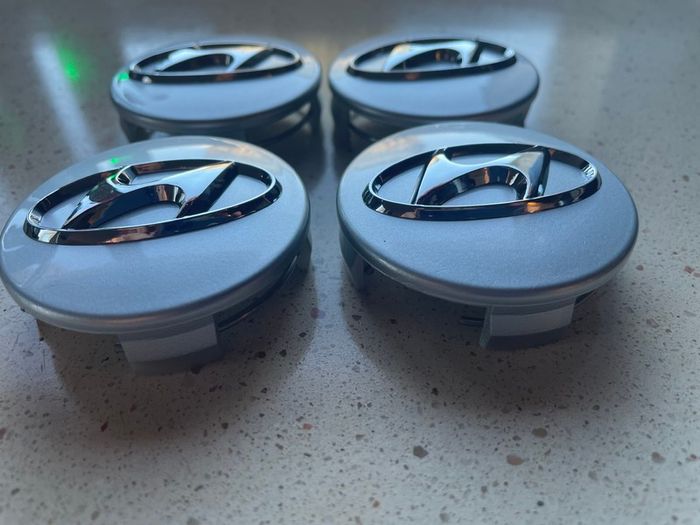 4 x Hyundai Alloy Wheel Centre Caps 60mm