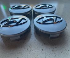 4 x Hyundai Alloy Wheel Centre Caps 60mm