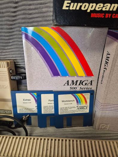 Commodore Amiga 500 Plus Complete Bundle - Boxed Sensible Soccer, Mint Manuals & Joystick
