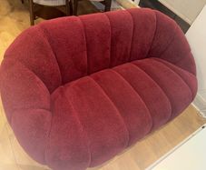 Wine/Burgundy sofa