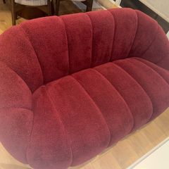 Wine/Burgundy sofa