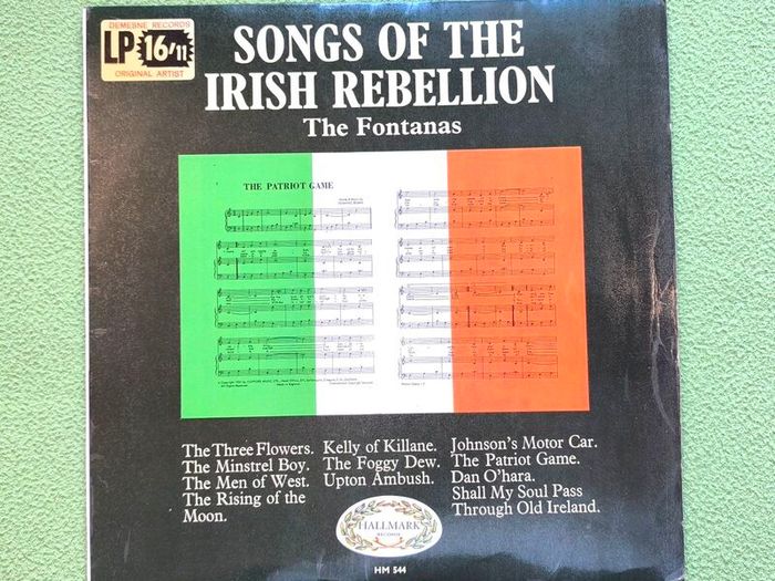 1968 The Fontanas - Songs Of The Irish Rebellion 12in Vinyl