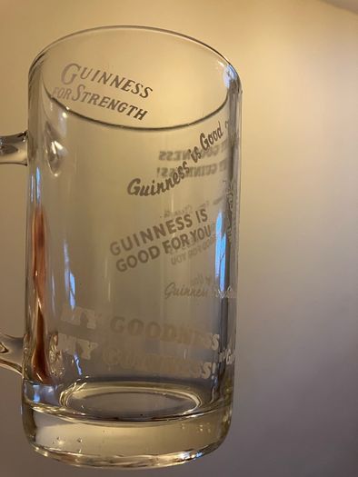 Retro Guinness Tankard Glass