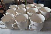 set of 19 French espresso cups Badonviller France