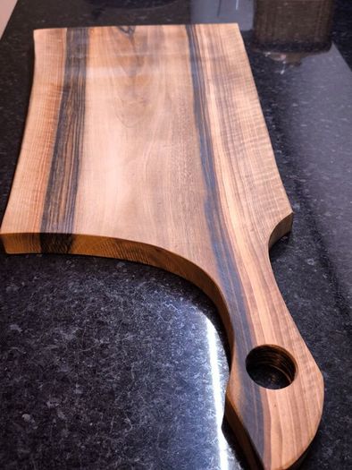 2x XL European Walnut Board 65cm - Solid One Piec