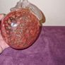 Vintage hand blown red glass vase Image 5