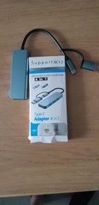 4 Port Adapter. Type C & USB Connection
