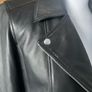 black leather biker jacket Jaeger size UK 10 BNWT Image 4
