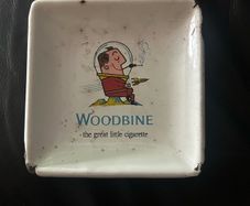 Woodbine enamel ashtray