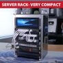 DeskPi RackMate T1, 10 Inch 8U Server Cabinet, 200mm Depth Mini Rack with Rack Shelf & Blank Panel, for 10 Inch AV, NAS and Server Equipment (Silver) Image 5