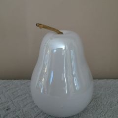 Glass pear ornament