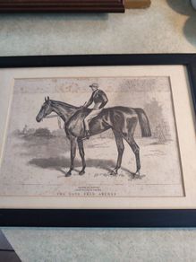 Old Framed Print Of The Late Fred Archer On Minting By John Beer.
