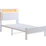 3FT Single Bed Frame with LED Lights and Charging Station Image 2