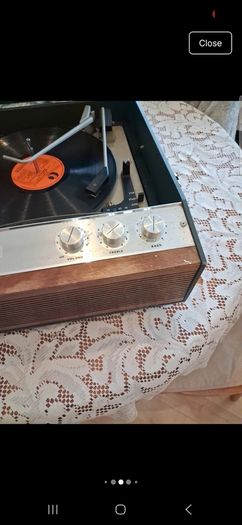 vintage hmv record player