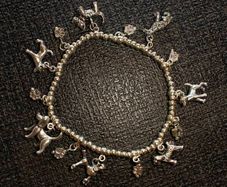 Silver Charm bracelet Dogs