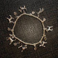 Silver Charm bracelet Dogs