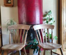 Set of 6 Solid Wooden Dining Chairs