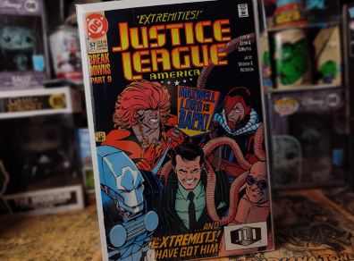 Justice League America ! Issue #57 ! LOBO Appearance ! Copper Age Comic from 1991 ! by DC Comics !