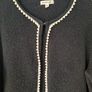 Monsoon black cardigan with pearl detail size XL, UK 14/16 Image 3