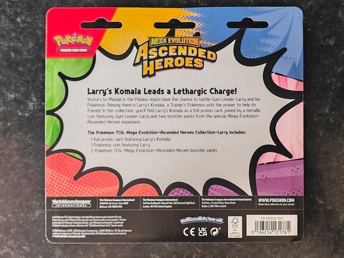FREE Tracked Shipping. Pokemon Ascended Heroes Collection (Komala)
