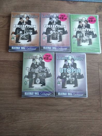 Laurel and Hardy DVDs x 5