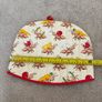 quilted cotton tea cosy featuring a playful ant and picnic food print Image 3