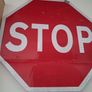 Real Metal Street Stop Sign Image 4