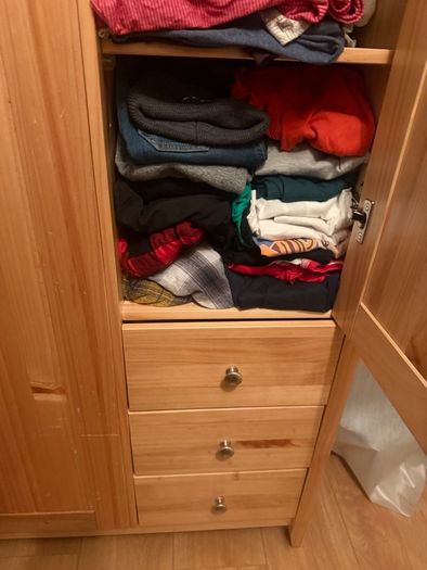 Wooden wardrobe