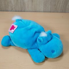 Nici Bud Belly Hippo Large 33cm 13" Lying Down Hot Pink Heart Soft Toy Vintage