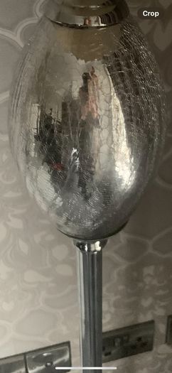 Floor light silver
