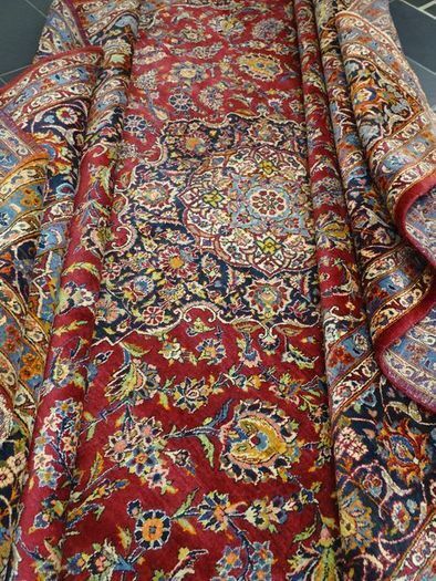 P.ersian Old Kashan Rug.4.1x2.93m (AK)