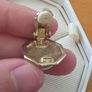 1980's Gold Tone Pearl Clip on Earrings Image 6