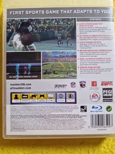 Madden NFL 09  PlayStation3 Ps3 games Original