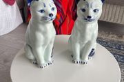 Large Vintage Ceramic Cats