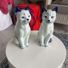 Large Vintage Ceramic Cats