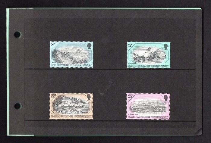 1982 Guernsey Old Guernsey Prints Commemorative Stamp Presentation Pack