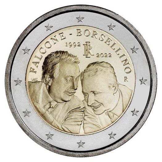 Italy 2 Euro Commemorative Coin 2022  - Falcone And Borsellino. Uncirculated.