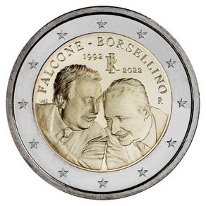 Italy 2 Euro Commemorative Coin 2022  - Falcone And Borsellino. Uncirculated.